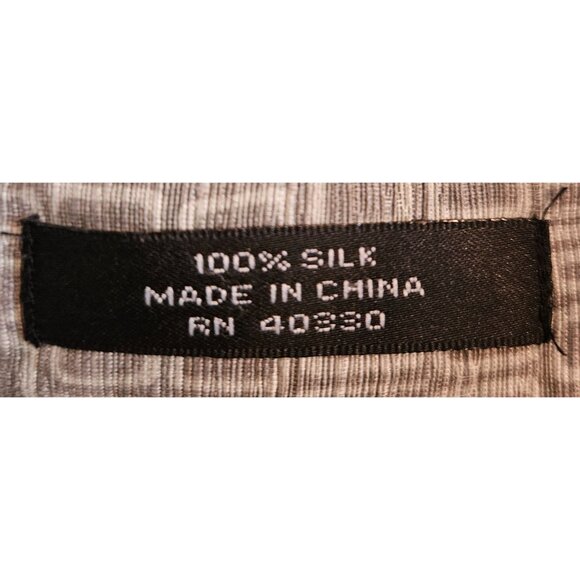 Marc Edwards Men Size L 100% Silk Casual Button Up Shirt Green Geometric Print - Picture 7 of 8